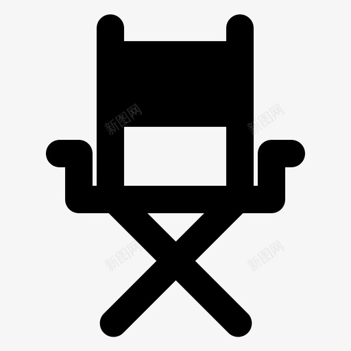 椅子家具座椅图标svg_新图网 https://ixintu.com 不动产实心 家具 座椅 椅子
