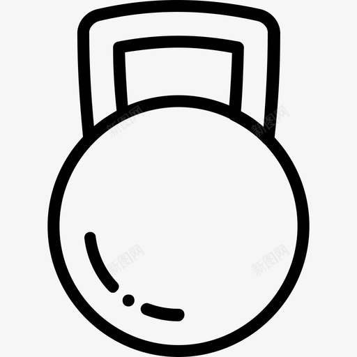 哑铃健身3直线型图标svg_新图网 https://ixintu.com 健身3 哑铃 直线型
