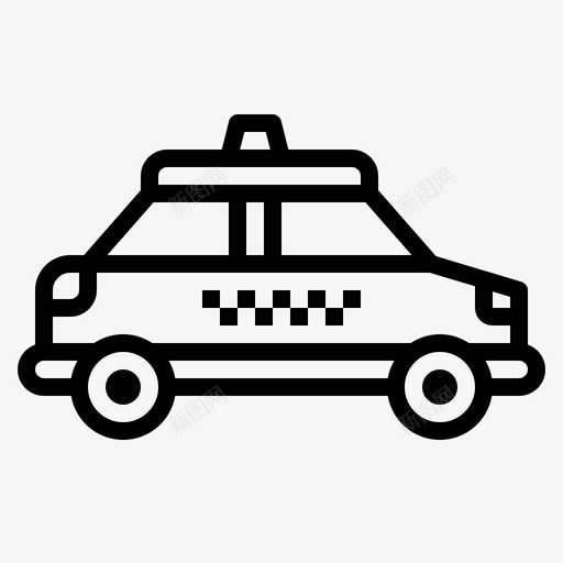 出租车汽车公共交通图标svg_新图网 https://ixintu.com 交通工具 交通概况 公共交通 出租车 汽车 车辆