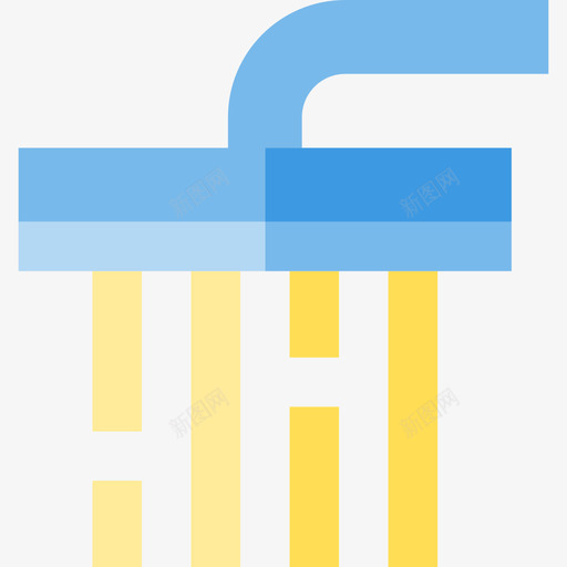 淋浴睡眠时间公寓图标svg_新图网 https://ixintu.com 公寓 淋浴 睡眠时间