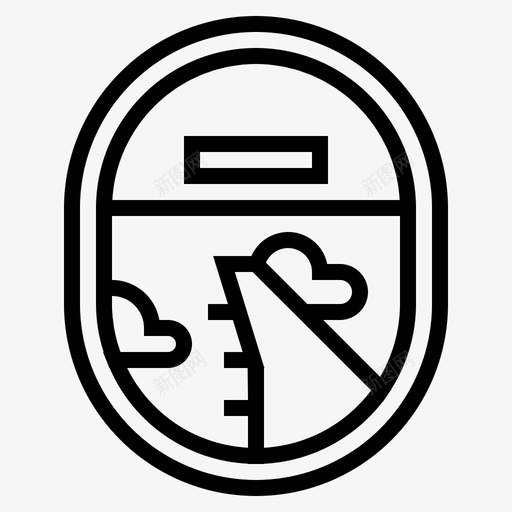 飞机窗云交通图标svg_新图网 https://ixintu.com 云 交通 景观 飞机窗