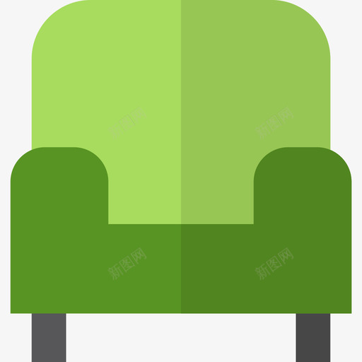 扶手椅家具11扁平图标svg_新图网 https://ixintu.com 家具11 扁平 扶手椅