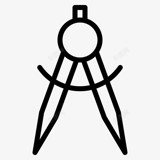圆规分隔器几何图标svg_新图网 https://ixintu.com 几何 分隔器 圆规 学校 直线 返校大纲