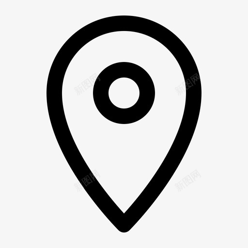 位置标记我的位置图标svg_新图网 https://ixintu.com pin 位置 占位符 地图和导航线图标集 我的位置 标记