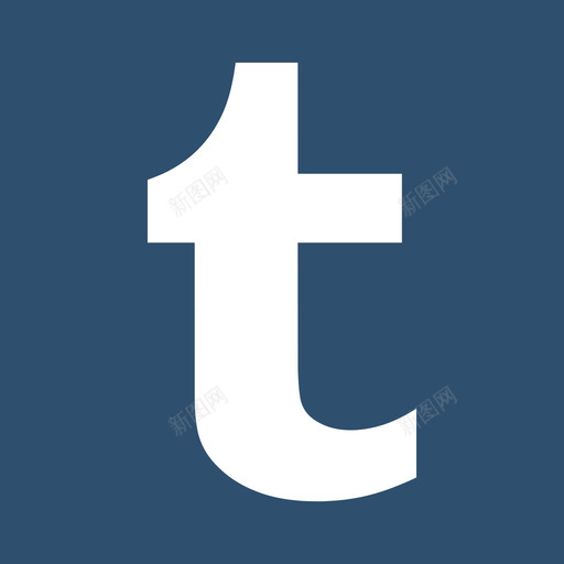 Tumblr社交网络标识2扁平图标svg_新图网 https://ixintu.com Tumblr 扁平 社交网络标识2