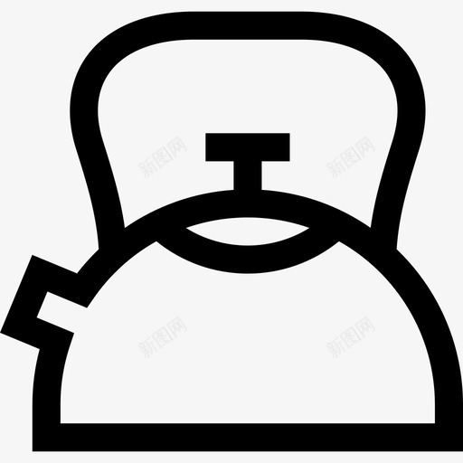 茶壶瓷器2直形图标svg_新图网 https://ixintu.com 瓷器2 直形 茶壶