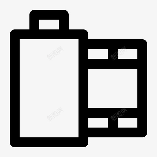 底片胶卷胶卷带图标svg_新图网 https://ixintu.com 底片 电影 胶卷 胶卷带 音乐和多媒体线路图标集