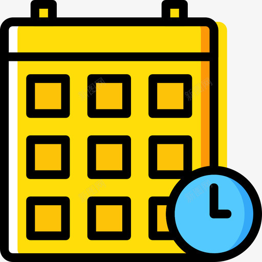 日历office8黄色图标svg_新图网 https://ixintu.com office8 日历 黄色