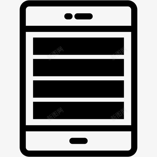 列设备显示器图标svg_新图网 https://ixintu.com ipad 列 平板电脑 平板电脑vol2 技术 显示器 设备