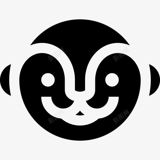 水獭动物18填充图标svg_新图网 https://ixintu.com 动物18 填充 水獭