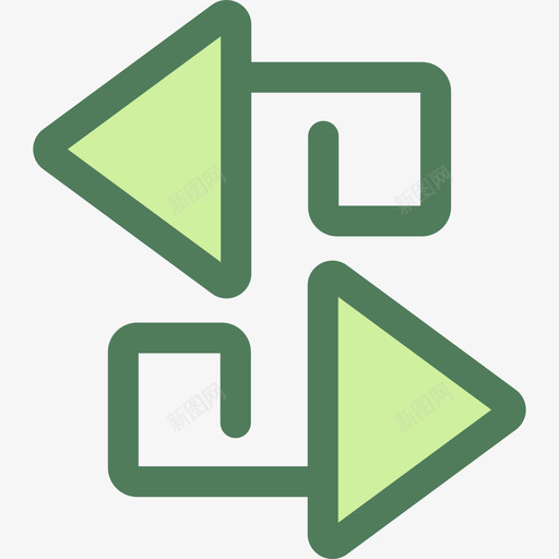 排序箭头8verde图标svg_新图网 https://ixintu.com verde 排序 箭头8