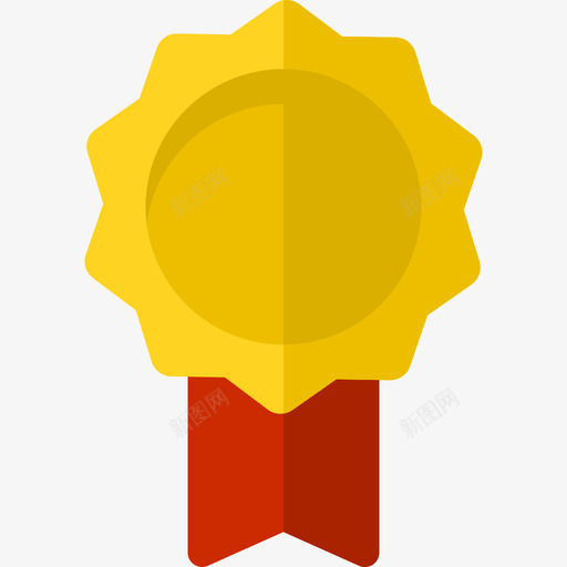 奖章商务和办公室6平的图标svg_新图网 https://ixintu.com 商务和办公室6 奖章 平的