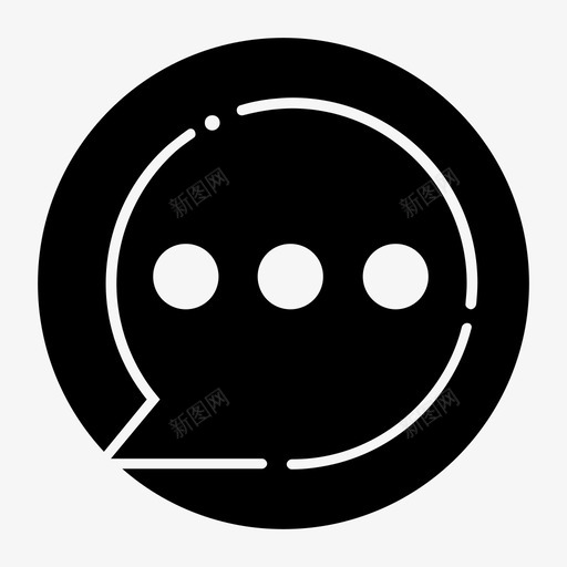 语音气泡聊天评论图标svg_新图网 https://ixintu.com 对话 平面图标 消息 聊天 评论 语音气泡
