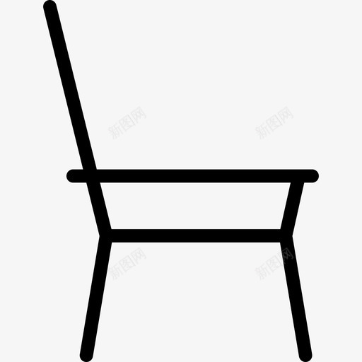 椅子家用和家具元件直线型图标svg_新图网 https://ixintu.com 家用和家具元件 椅子 直线型