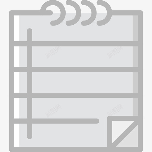 笔记本必备品2线性颜色图标svg_新图网 https://ixintu.com 必备品2 笔记本 线性颜色
