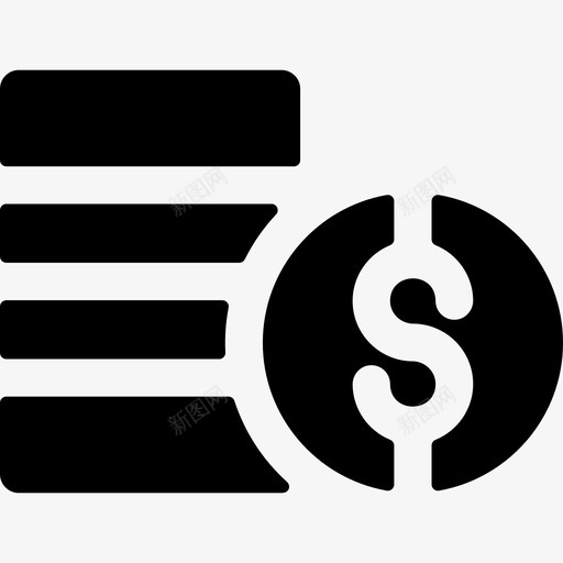 硬币商业和管理3填充图标svg_新图网 https://ixintu.com 商业和管理3 填充 硬币