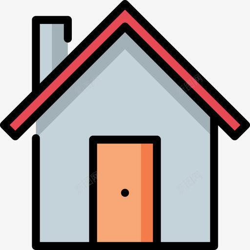 房地产家居用品3线性颜色图标svg_新图网 https://ixintu.com 家居用品3 房地产 线性颜色
