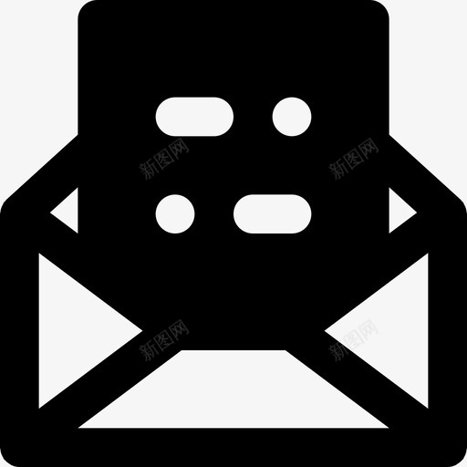 邮件对话2实心图标svg_新图网 https://ixintu.com 实心 对话2 邮件
