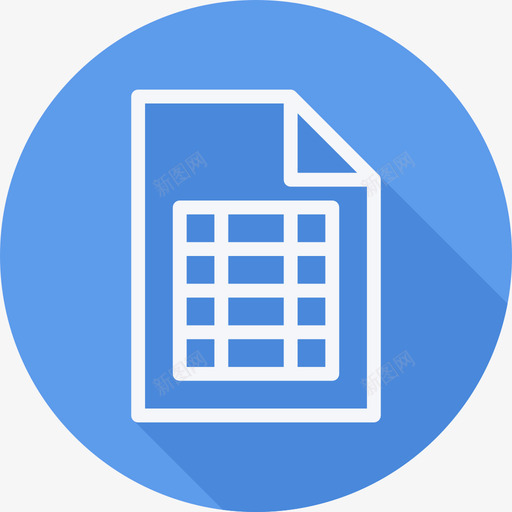 Excel文档平面圆形图标svg_新图网 https://ixintu.com Excel 平面圆形 文档