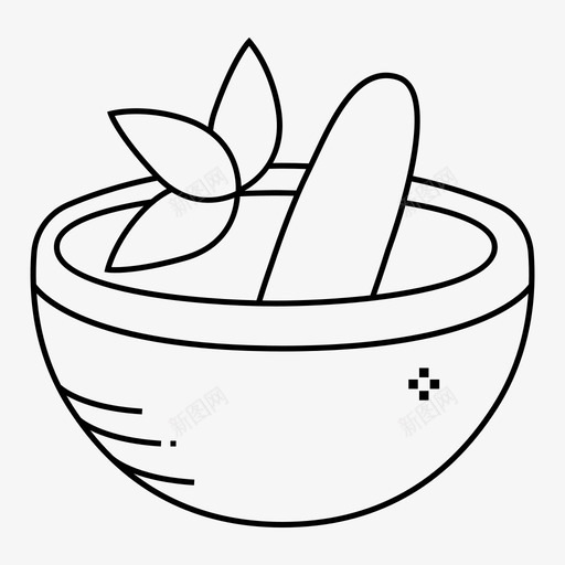 阿育吠陀集阿育吠陀碗图标svg_新图网 https://ixintu.com 健康 叶 碗 阿育吠陀 阿育吠陀集 顺势疗法