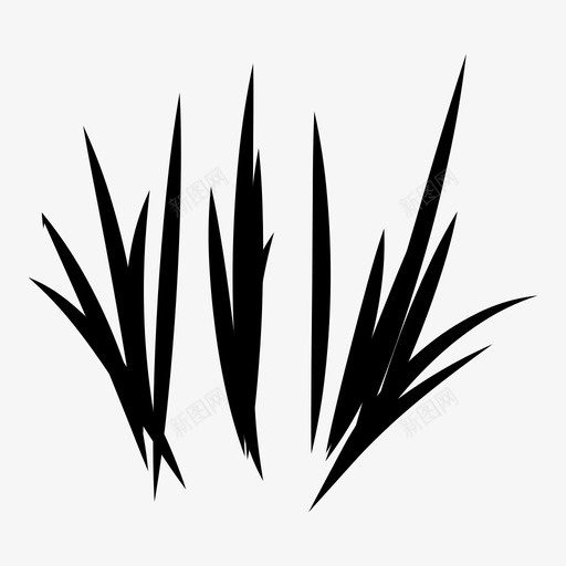 草灌木自然图标svg_新图网 https://ixintu.com 小草icon 植物 灌木 自然 草