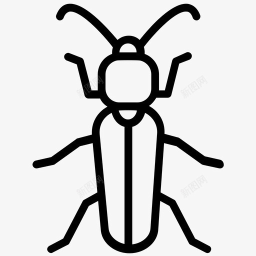 三叶草茎粉螨昆虫图标svg_新图网 https://ixintu.com 三叶草茎 寄生虫 昆虫 昆虫线图标 粉螨 螨