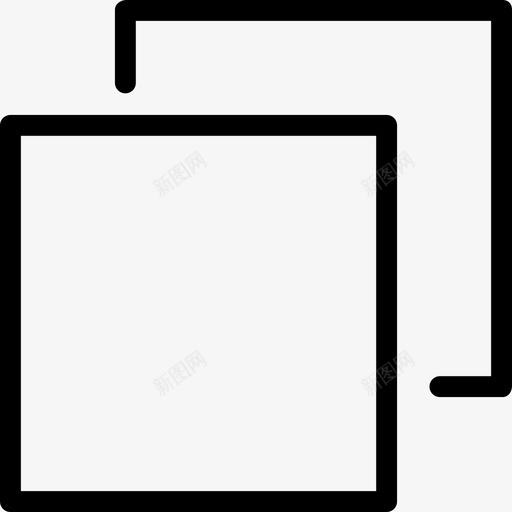 正方形基本的直线的图标svg_新图网 https://ixintu.com 基本的 正方形 直线的