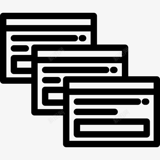 浏览器搜索引擎优化和在线营销8线性图标svg_新图网 https://ixintu.com 搜索引擎优化和在线营销8 浏览器 线性