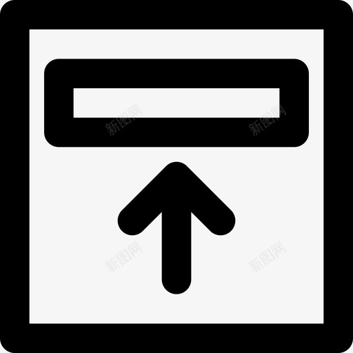 上对齐用户界面14轮廓图标svg_新图网 https://ixintu.com 上对齐 用户界面14 轮廓