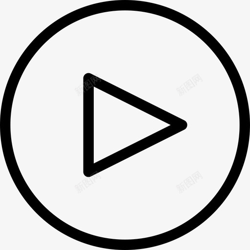 播放按钮箭头和用户界面2线性图标svg_新图网 https://ixintu.com 播放按钮 箭头和用户界面2 线性