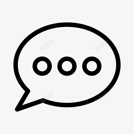 气泡注释对话图标svg_新图网 https://ixintu.com web用户图标 对话 气泡 注释 消息图标