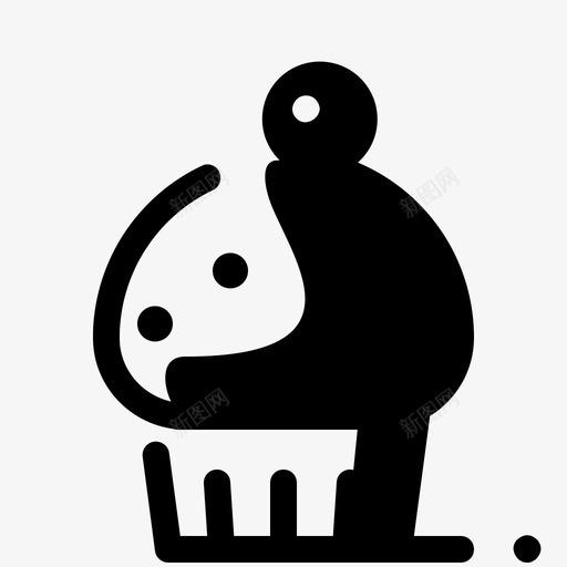 松饼面包房甜点图标svg_新图网 https://ixintu.com 松饼 甜点 面包房 食物