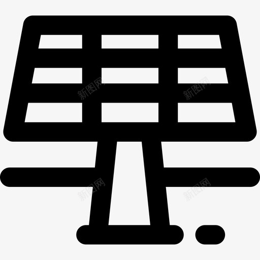 太阳能电池板世界环境日3线性图标svg_新图网 https://ixintu.com 世界环境日3 太阳能电池板 线性