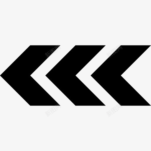向左三个速度箭头向后ui箭头图标svg_新图网 https://ixintu.com ui箭头 向后 向左三个速度箭头