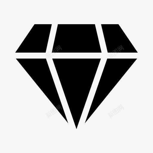 珠宝钻石品质图标svg_新图网 https://ixintu.com 品质 珠宝 钻石