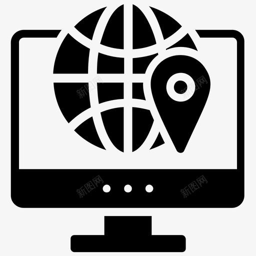 全球位置国际位置位置查找器图标svg_新图网 https://ixintu.com 位置查找器 位置识别码 全球位置 国际位置 在线位置 社交媒体字形图标