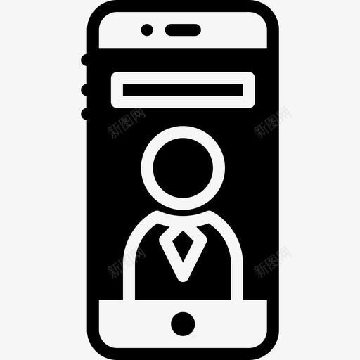 智能手机新闻媒体2填充图标svg_新图网 https://ixintu.com 填充 新闻媒体2 智能手机