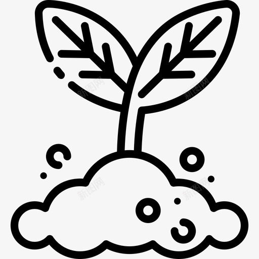芽春6直生图标svg_新图网 https://ixintu.com 春6 直生 芽