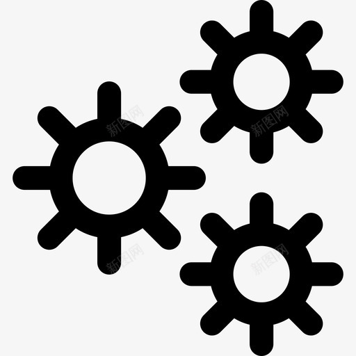 齿轮生产率7线性图标svg_新图网 https://ixintu.com 生产率7 线性 齿轮