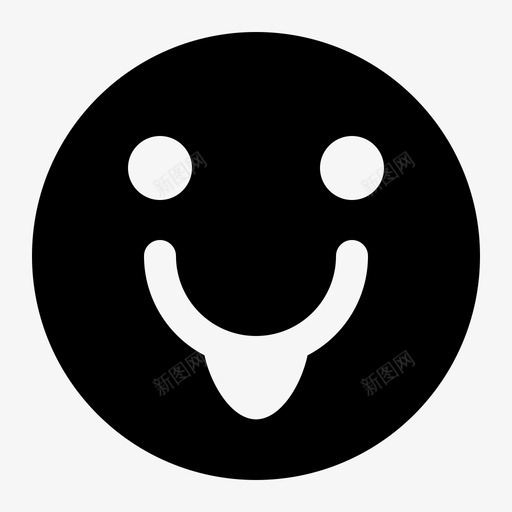 笑话幽默大笑图标svg_新图网 https://ixintu.com mvp 吐舌头 大笑 幽默 模因 笑脸符号 笑话