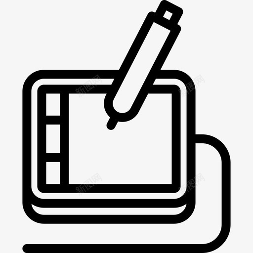 平板电脑平面5线性图标svg_新图网 https://ixintu.com 平板电脑 平面设计5 线性