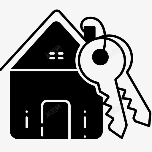 住房贷款金融抵押贷款图标svg_新图网 https://ixintu.com 住房贷款 抵押贷款 金融