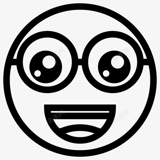 表情笑脸激动图标svg_新图网 https://ixintu.com 激动 笑脸 表情