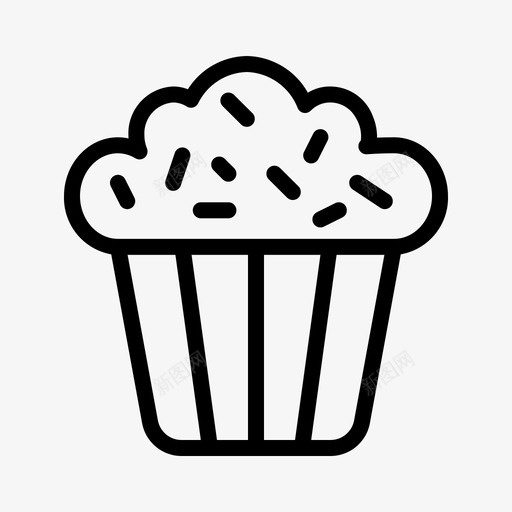 纸杯蛋糕巧克力咖啡休息图标svg_新图网 https://ixintu.com 咖啡休息 巧克力 纸杯蛋糕 美味