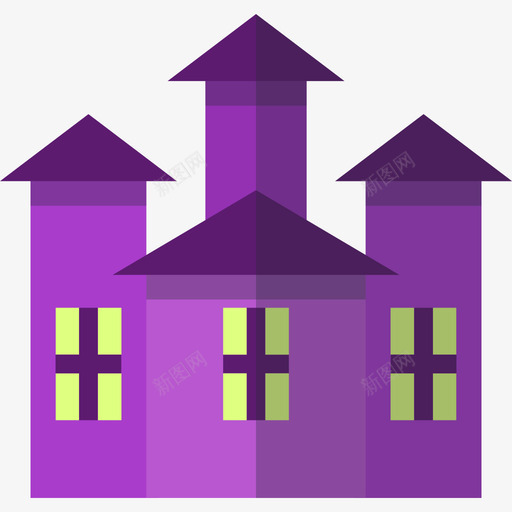 鬼屋万圣节19公寓图标svg_新图网 https://ixintu.com 万圣节19 公寓 鬼屋