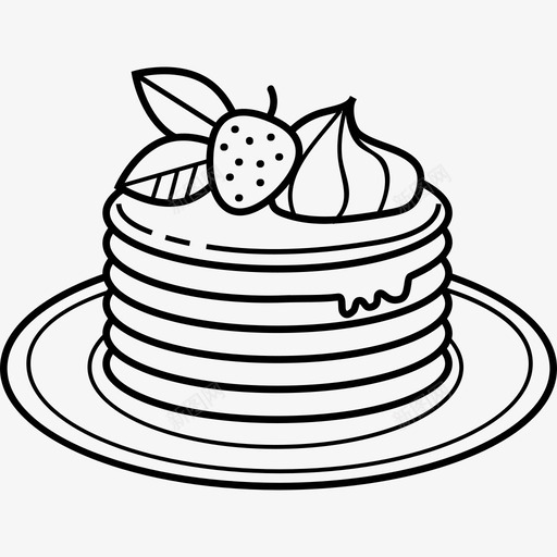 煎饼4号餐厅手工制作图标svg_新图网 https://ixintu.com 4号餐厅 手工制作 煎饼