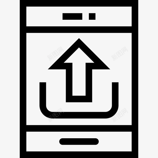 智能手机网页开发6线性图标svg_新图网 https://ixintu.com 智能手机 线性 网页设计开发6