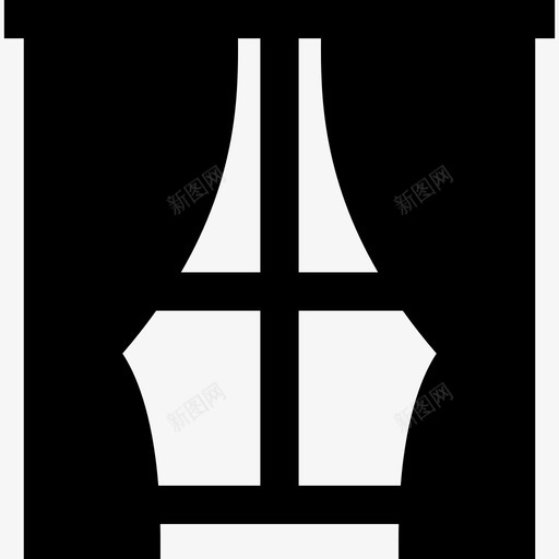 窗户家具15填充图标svg_新图网 https://ixintu.com 填充 家具15 窗户