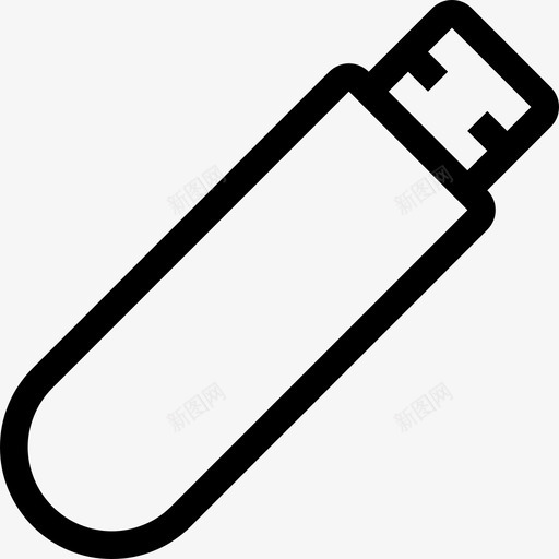 闪存驱动器小工具图标轮廓svg_新图网 https://ixintu.com 小工具图标 轮廓 闪存驱动器