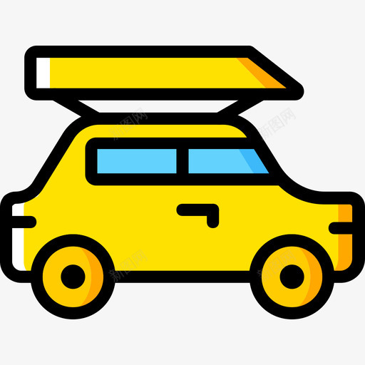 4号运输车黄色图标svg_新图网 https://ixintu.com 4号运输车 黄色